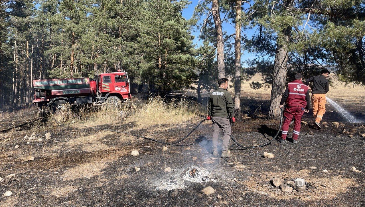sarikamista cikan orman yangininda yaklasik 1 hektar alan zarar gordu JKn6Gf8u